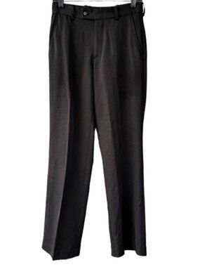 Cintas flat front straight leg trouser pants black men's size 28